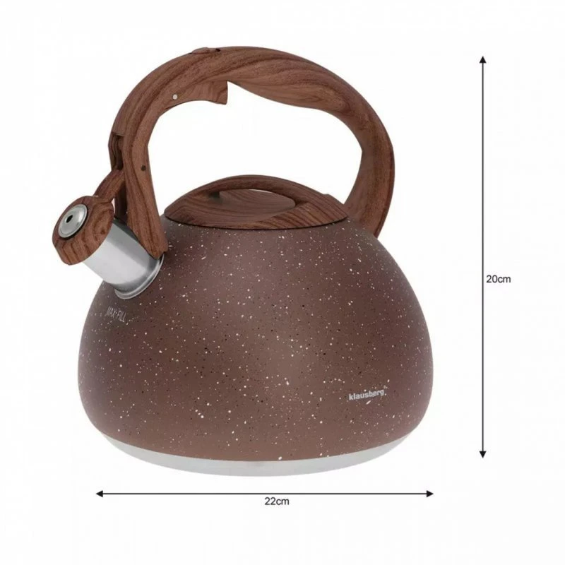 Virdulys, Tradicinis virdulys 2,8 l, rudas marmuras, Klausberg