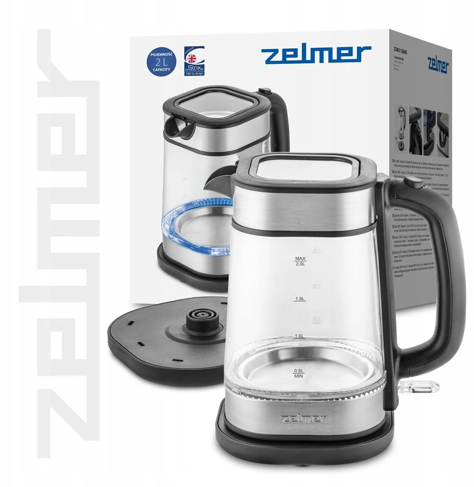 Virdulys Zelmer Square ZCK8021 sidabrinė