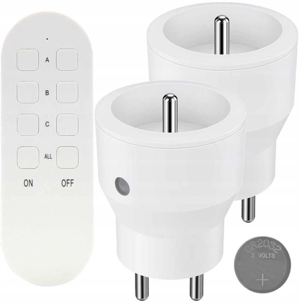 Orno Belaidžių MINI lizdų komplektas, valdomas 2+1 pulteliu, 2300W