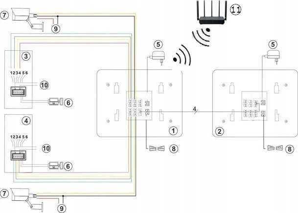 Virone PAVONIS, vaizdo domofono komplektas, 4 laidų, 7 colių, Wi-Fi, lietimui jautrus ekranas, „Full HD“, RFID