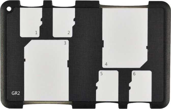 JJC PudeŁko / FuteraŁ / Dėklas Na Kortos Sd / Microsd - Juoda