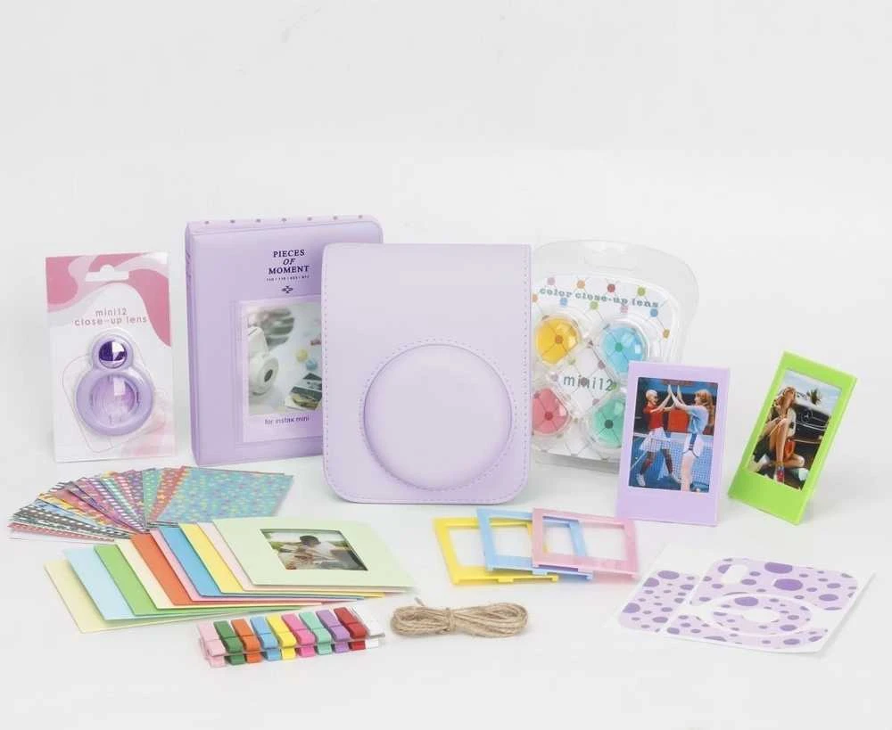 Loveinstant Rinkinys 8w1 Priedai Do Fujifilm Instax Mini 12 / Violetinis