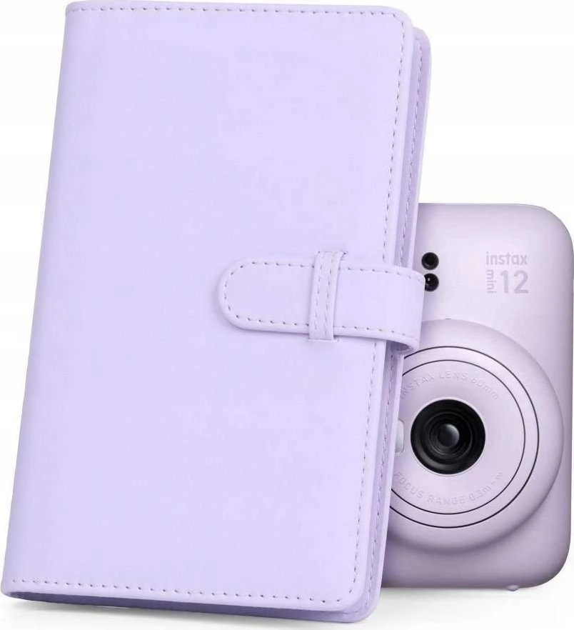 Viršelis LoveInstant atvejis EtuI Do FUJI Instax Mini 12 + Albumas 108x / violetinė
