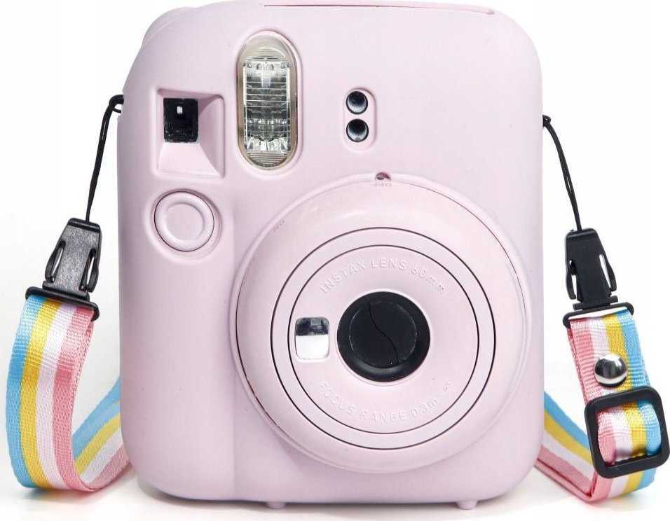 Viršelis LoveInstant byla dėl Fujifilm Fuji Instax Mini 12 / Silicio / Rožinės spalvos