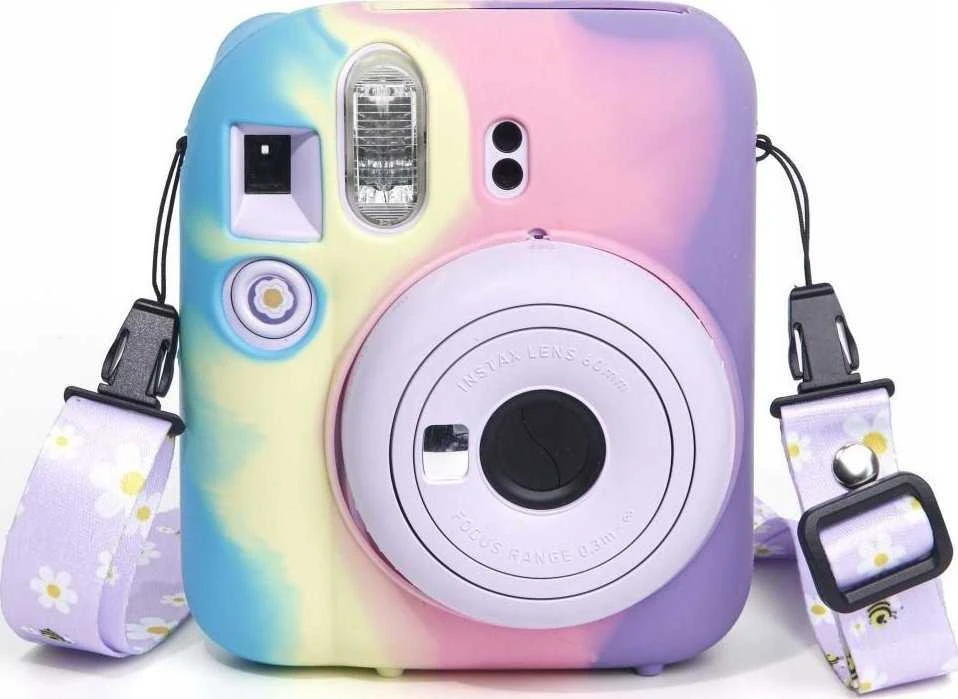 Dėklas LoveInstant Futerał Dėklas Dėklas Case Do Fujifilm Fuji Instax Mini 12 / Silikonowy / Tęcza
