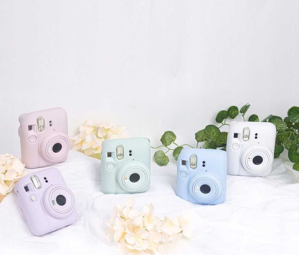 Viršelis LoveInstant byla dėl Fujifilm Fuji Instax Mini 12 / Silicio / Rožinės spalvos
