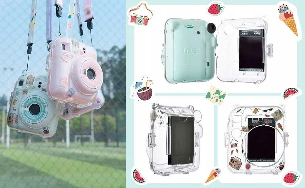 Viršelis LoveInstant byla EtuI byla Viršelis Fujifilm Instax mini 12 + Stickers / Atostogos laikas