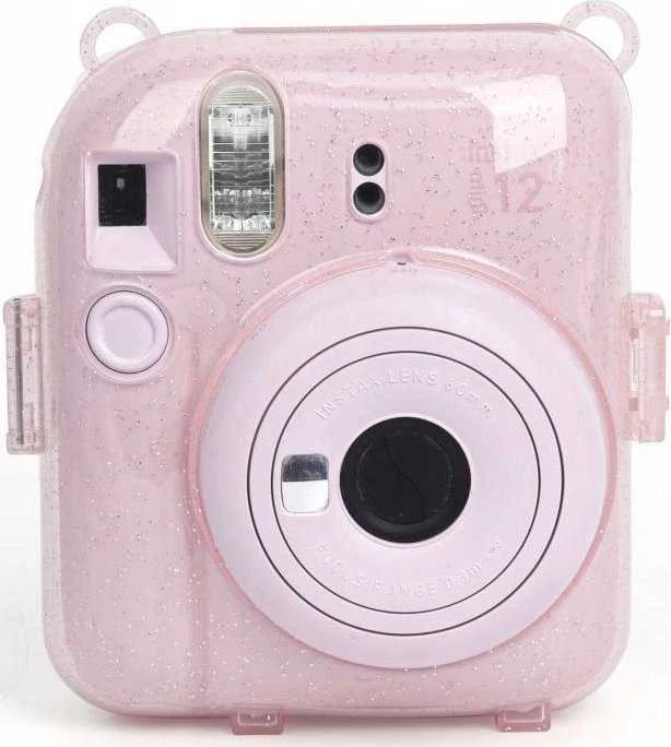 Viršelis LoveInstant Byla FujiFilm FUJI INSTAX Mini 12 + Stickers ir Pocket Nuotraukos / Jogurtas Triušis / Rožinė Brocade