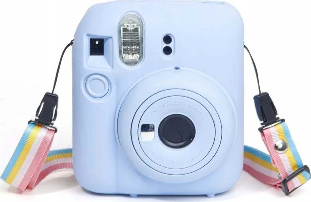 Dėklas LoveInstant Futerał Dėklas Dėklas Case Do Fujifilm Fuji Instax Mini 12 / Silikonowy / Mėlyna