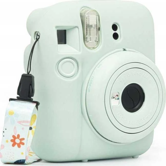 Dėklas LoveInstant Futerał Dėklas Dėklas Case Do Fujifilm Fuji Instax Mini 12 / Silikonowy / Žalias