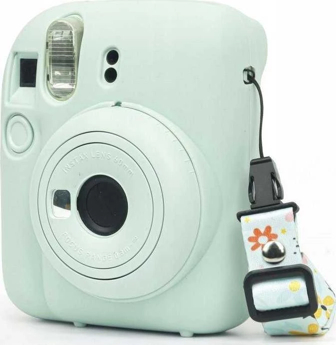 Dėklas LoveInstant Futerał Dėklas Dėklas Case Do Fujifilm Fuji Instax Mini 12 / Silikonowy / Žalias