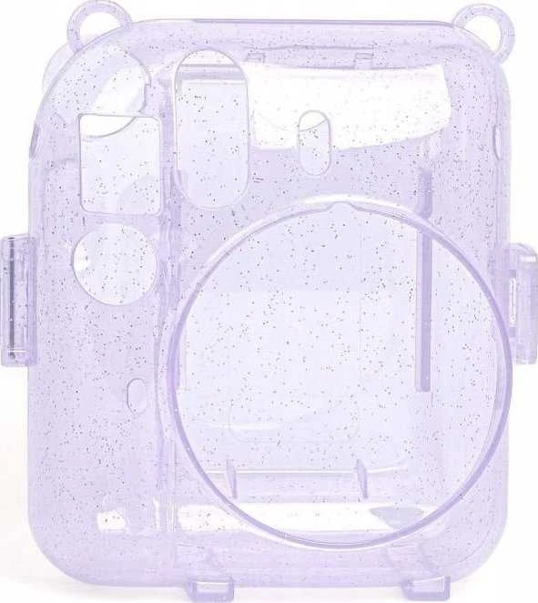 Viršelis LoveInstant Byla FujiFilm Fuji INSTAX Mini 12 + Lipdukai ir kištukas nuotraukoms / Saldus triušis / violetinė Brocade