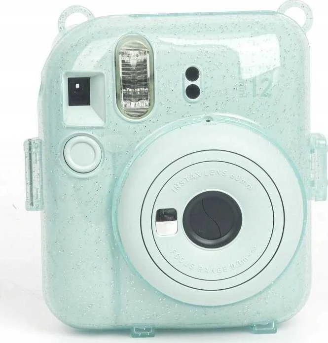 Viršelis LoveInstant Byla FujiFilm Fuji INSTAX Mini 12 + Lipdukai ir Kištukelis Nuotraukos / Holiday Time / Žalias Brocade