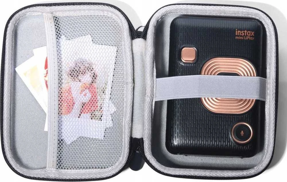 Viršelis LoveInstant Bylos atvejis: byla dėl "Instax" mini Evo / mini Liplay / mini Link / Juodas