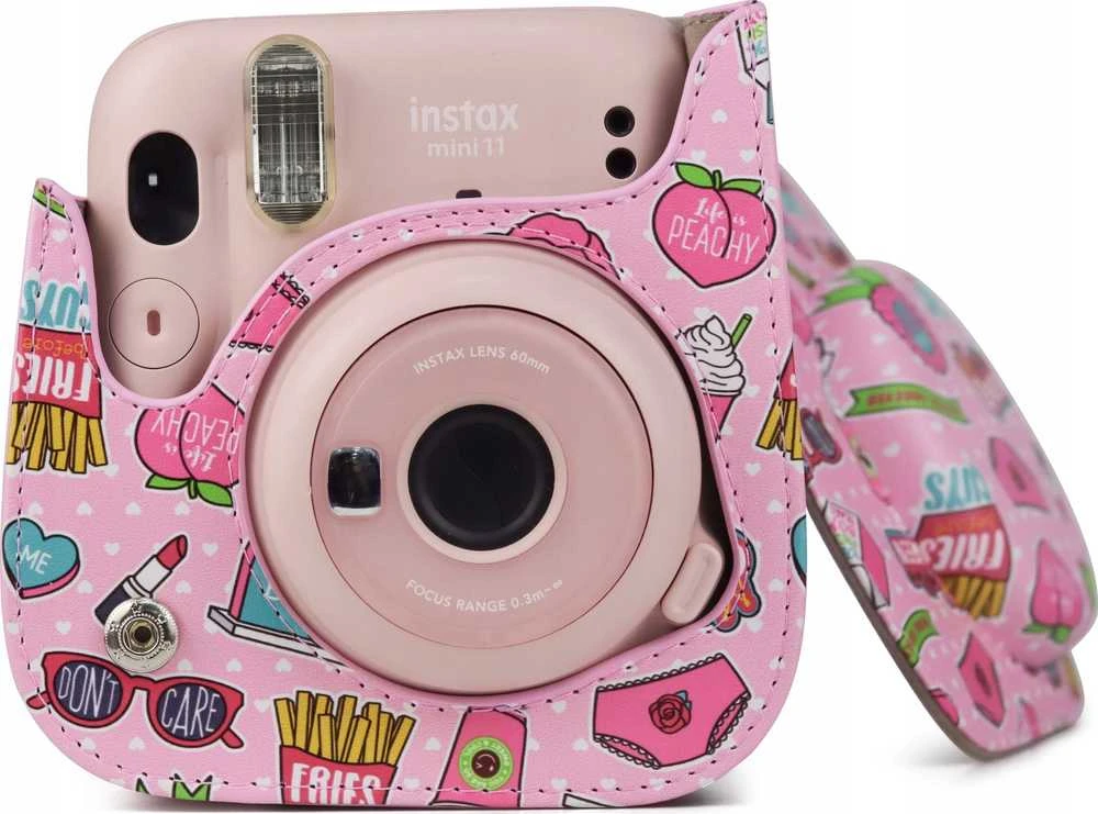 Viršelis LoveInstant Case EtuI Cover for Fujifilm Instax mini 11 - Fries / Rožinė
