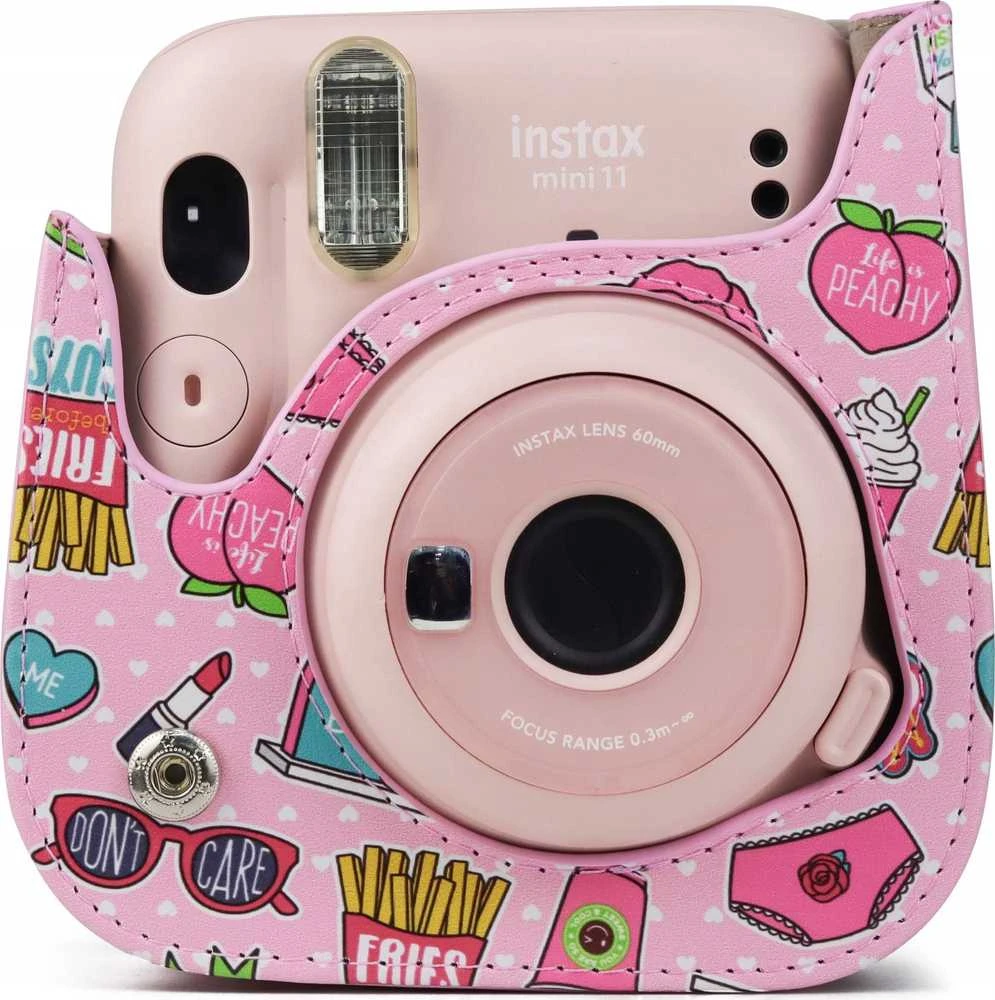 Viršelis LoveInstant Case EtuI Cover for Fujifilm Instax mini 11 - Fries / Rožinė