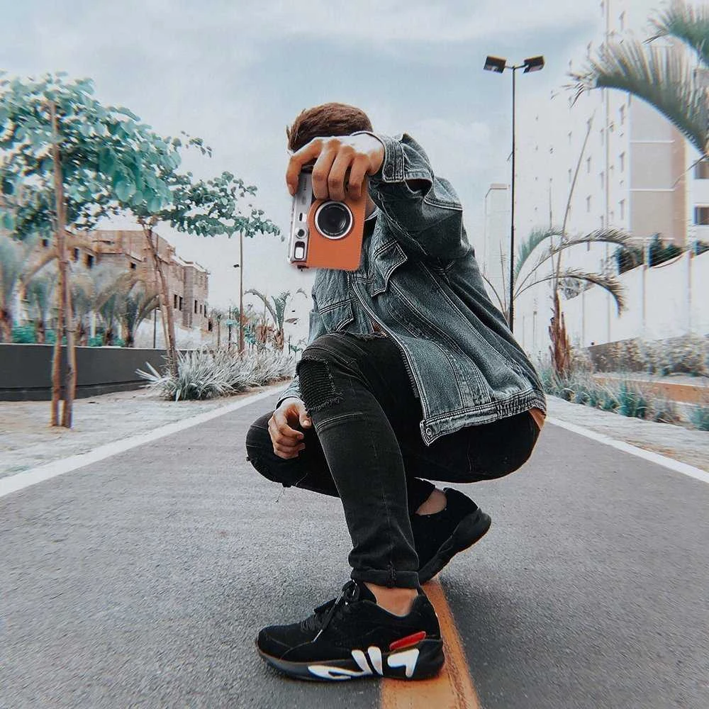 Loveinstant Fujifilm Instax Mini Evo nešiojimo dėklo dėklas / juodas