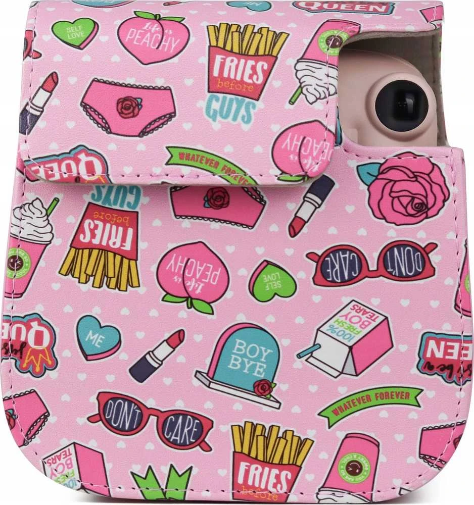 Viršelis LoveInstant Case EtuI Cover for Fujifilm Instax mini 11 - Fries / Rožinė