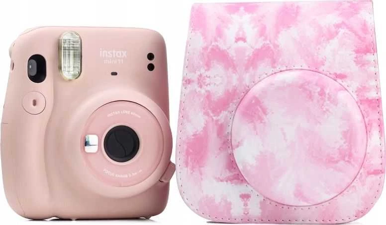 Viršelis LoveInstant Case EtuI Cover FUJIFILM Instax Mini 11 vandens spalvų - Rožinė Blur