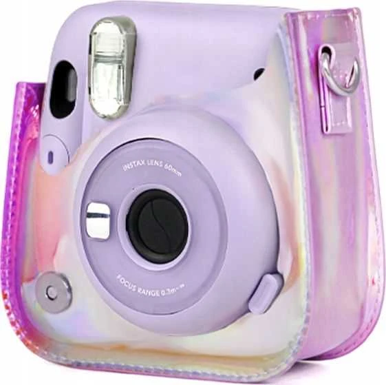 Loveinstant Futerał Dėklas Dėklas Do Fujifilm Instax Mini 11 Violetinis - Permatomas