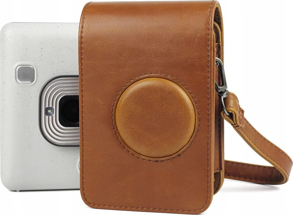 Loveinstant Futerał Dėklas Dėklas Do Fujifilm Fuji Instax Mini Liplay - Ruda
