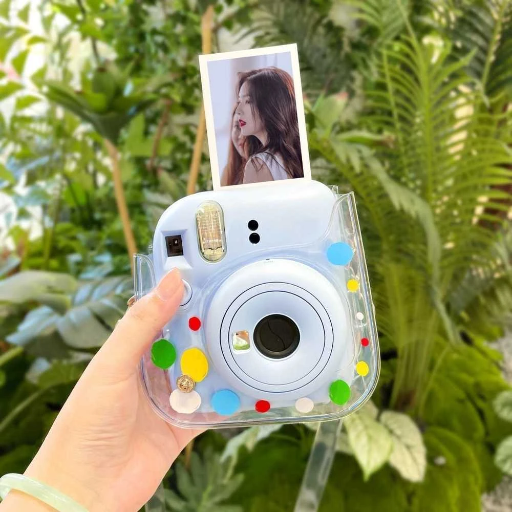 Dėklas LoveInstant Futerał Dėklas Dėklas do FujiFilm INSTAX Mini 12 / Kolorowe Kropki