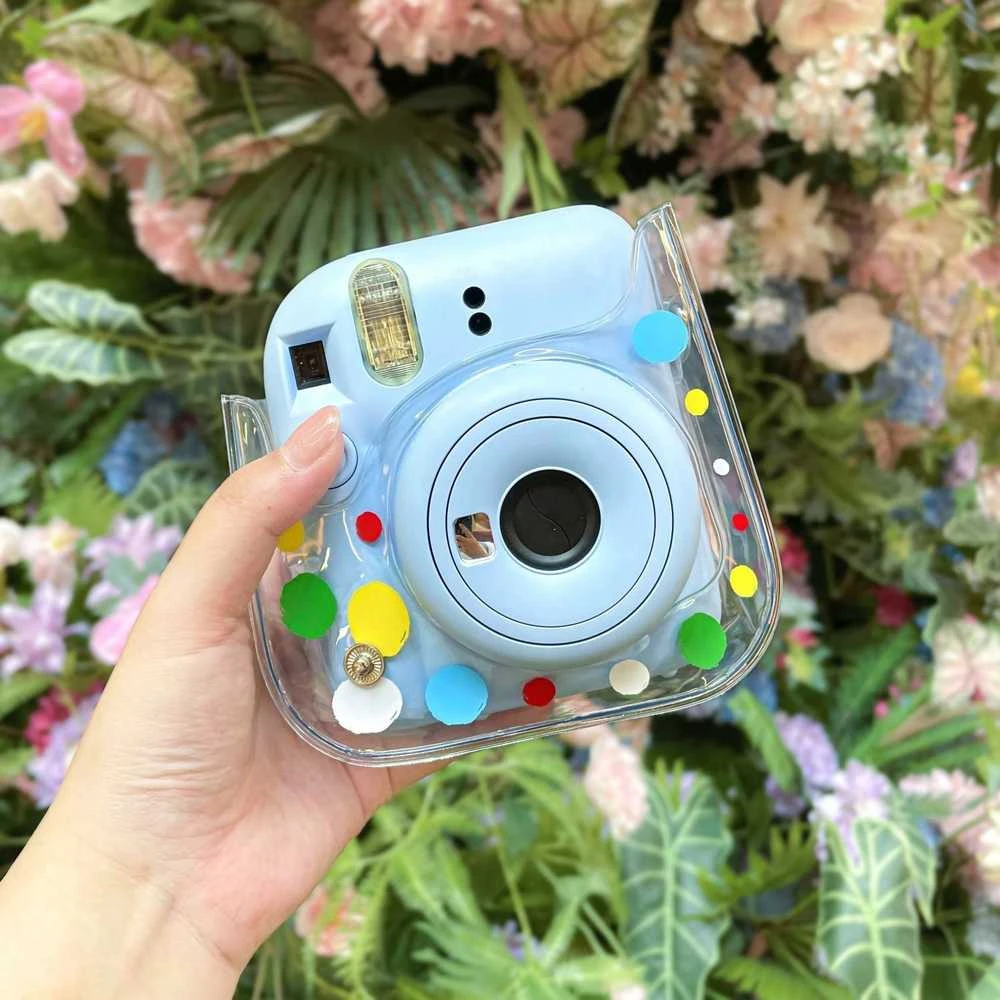 Dėklas LoveInstant Futerał Dėklas Dėklas do FujiFilm INSTAX Mini 12 / Kolorowe Kropki
