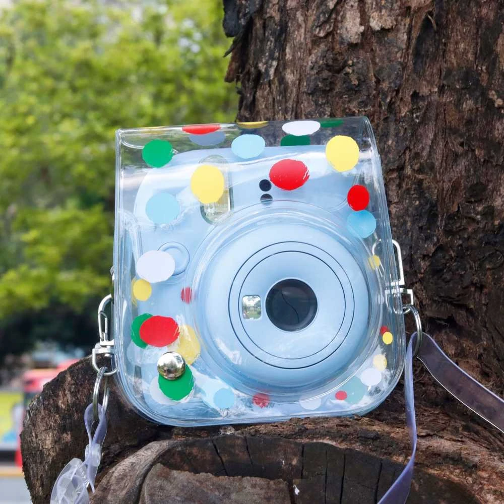 Dėklas LoveInstant Futerał Dėklas Dėklas do FujiFilm INSTAX Mini 12 / Kolorowe Kropki