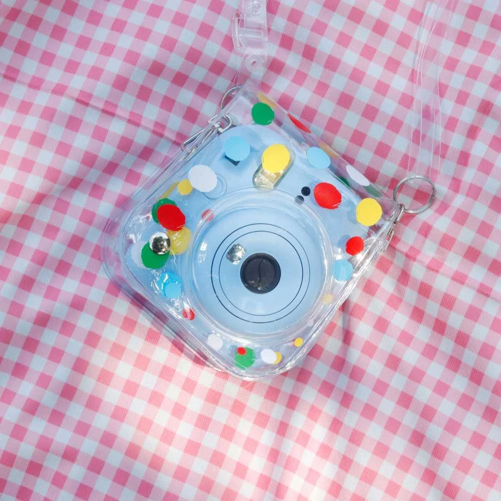 Dėklas LoveInstant Futerał Dėklas Dėklas do FujiFilm INSTAX Mini 12 / Kolorowe Kropki