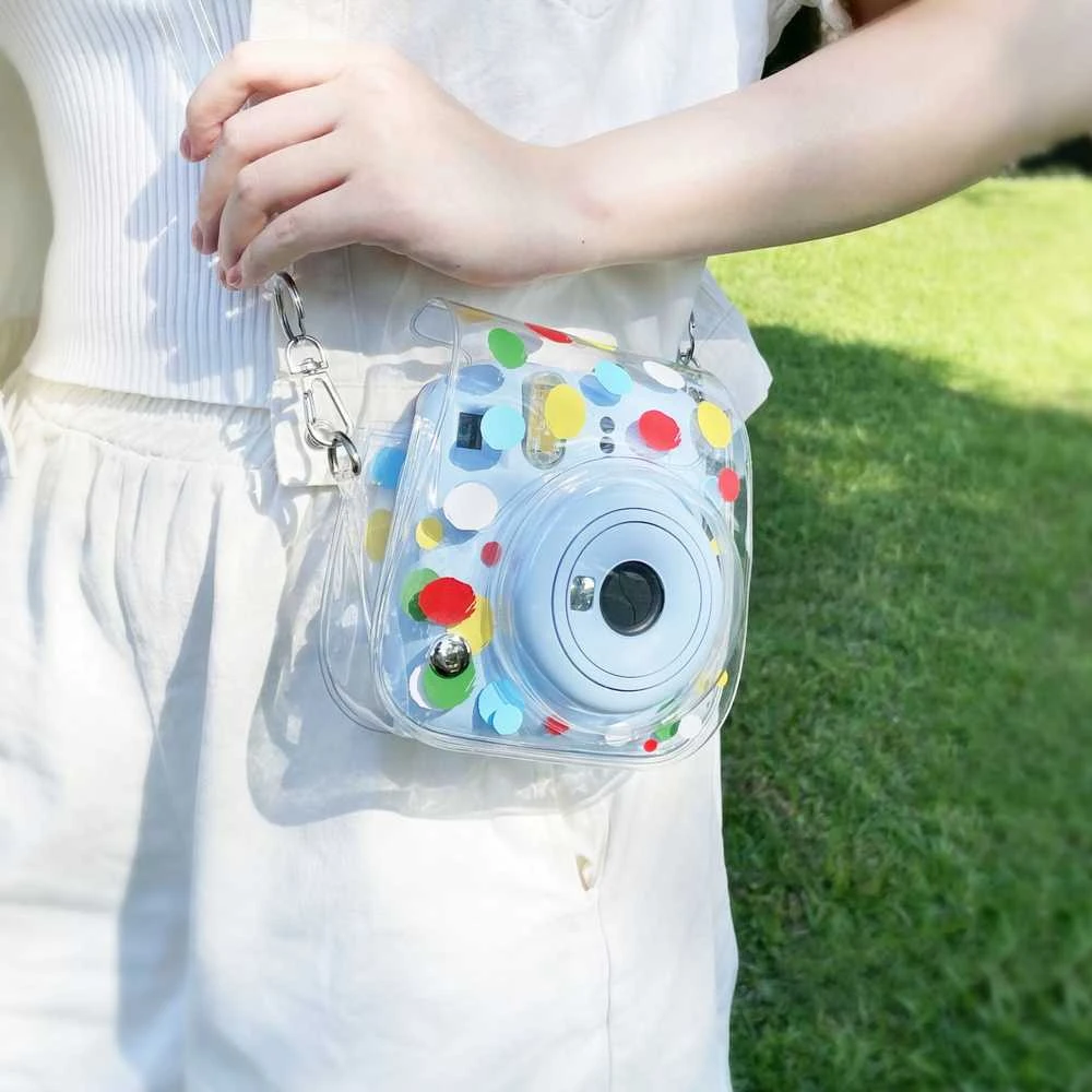Dėklas LoveInstant Futerał Dėklas Dėklas do FujiFilm INSTAX Mini 12 / Kolorowe Kropki