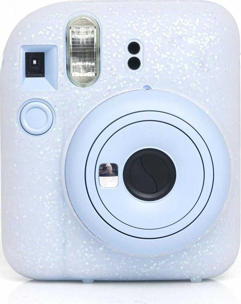Viršelis LoveInstant Fuji FujiFilm INSTAX mini 12 - Baltas Brocade atvejis