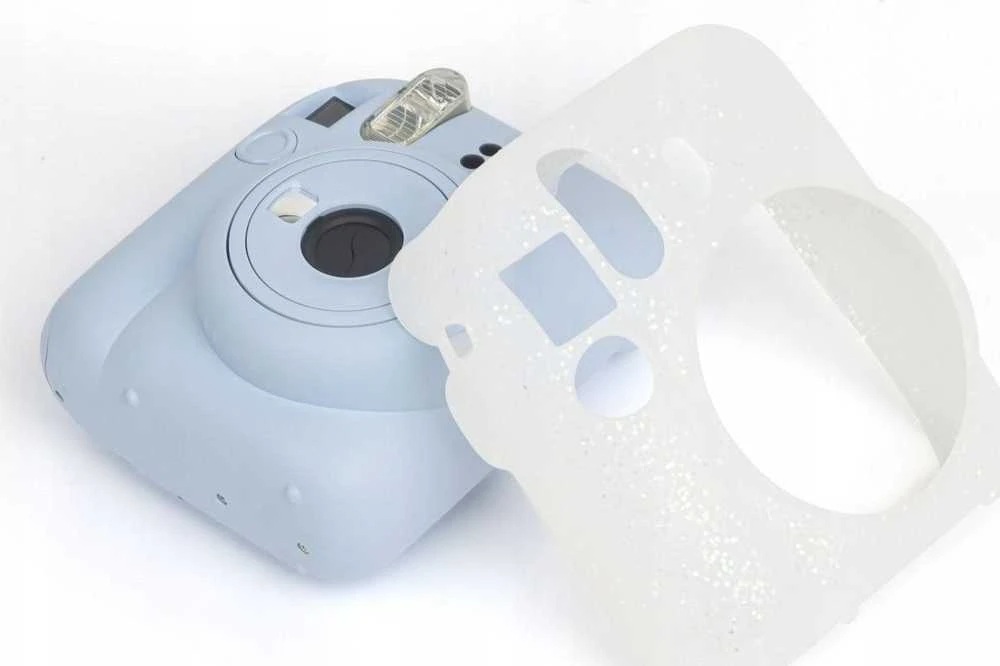 Viršelis LoveInstant Fuji FujiFilm INSTAX mini 12 - Baltas Brocade atvejis