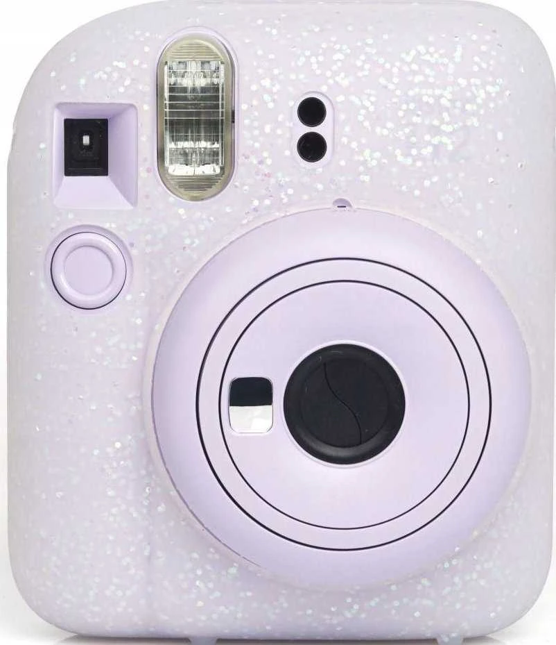 Viršelis LoveInstant Fuji FujiFilm INSTAX mini 12 - Baltas Brocade atvejis