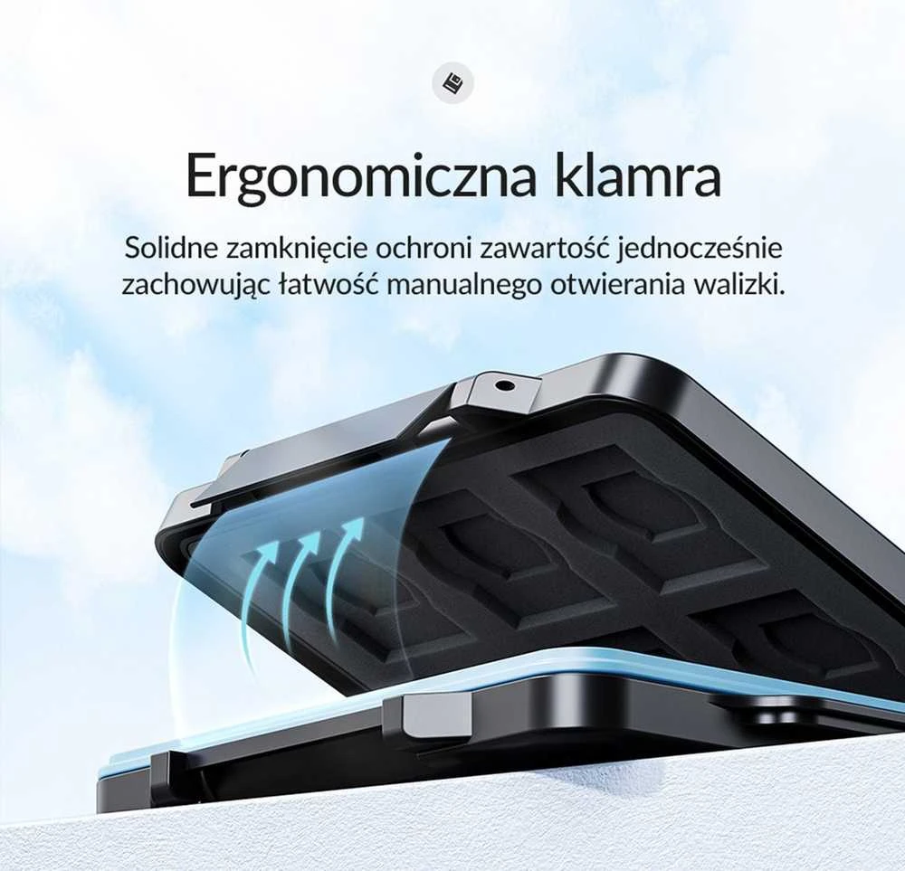 Atminties kortelės dėklas ORICO-PHCD-6-BK-BP (juodas)