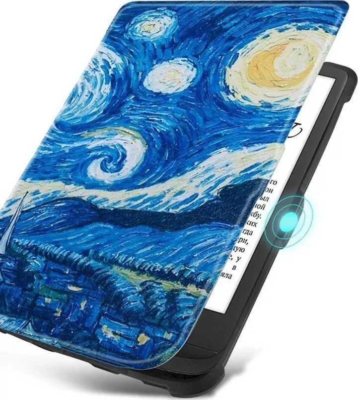 Dėklas Strado Dėklas graficzne do Pocketbook Touch Lux 4/5 627/616/628 (Square) universalus