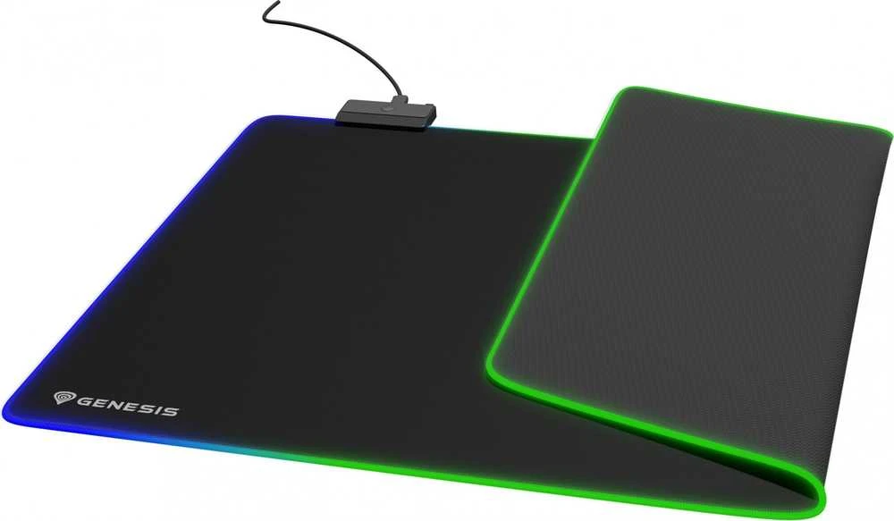 Genesis Pelės kilimėlis | Boron 500 XXL RGB | Pelė pad | 400 x 800 x 4 mm | Juodas