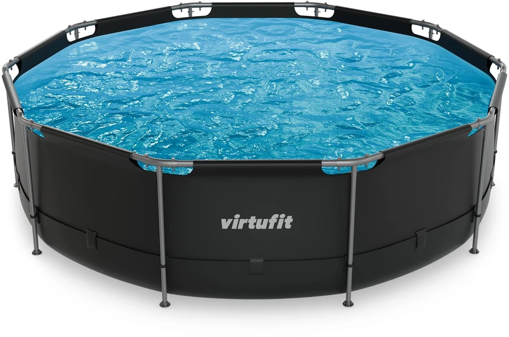 VIRTUFIT APVALUS BASEINAS 366 CM SU FILTRO SIURBLIU