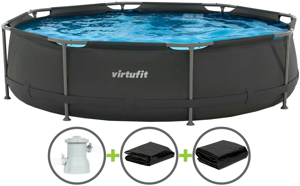 Apvalus baseinas VIRTUFIT 305 cm su filtravimo siurbliu