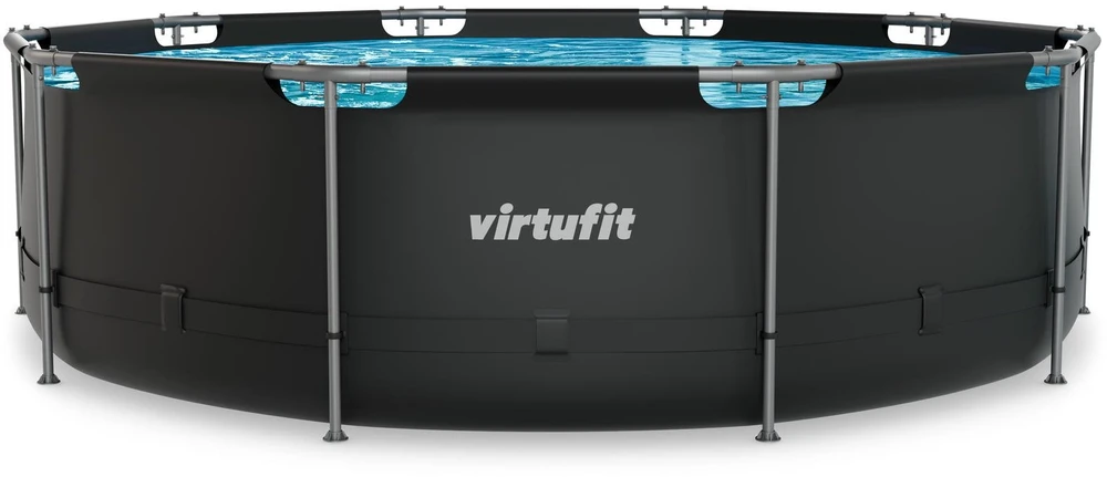 VIRTUFIT APVALUS BASEINAS 366 CM SU FILTRO SIURBLIU