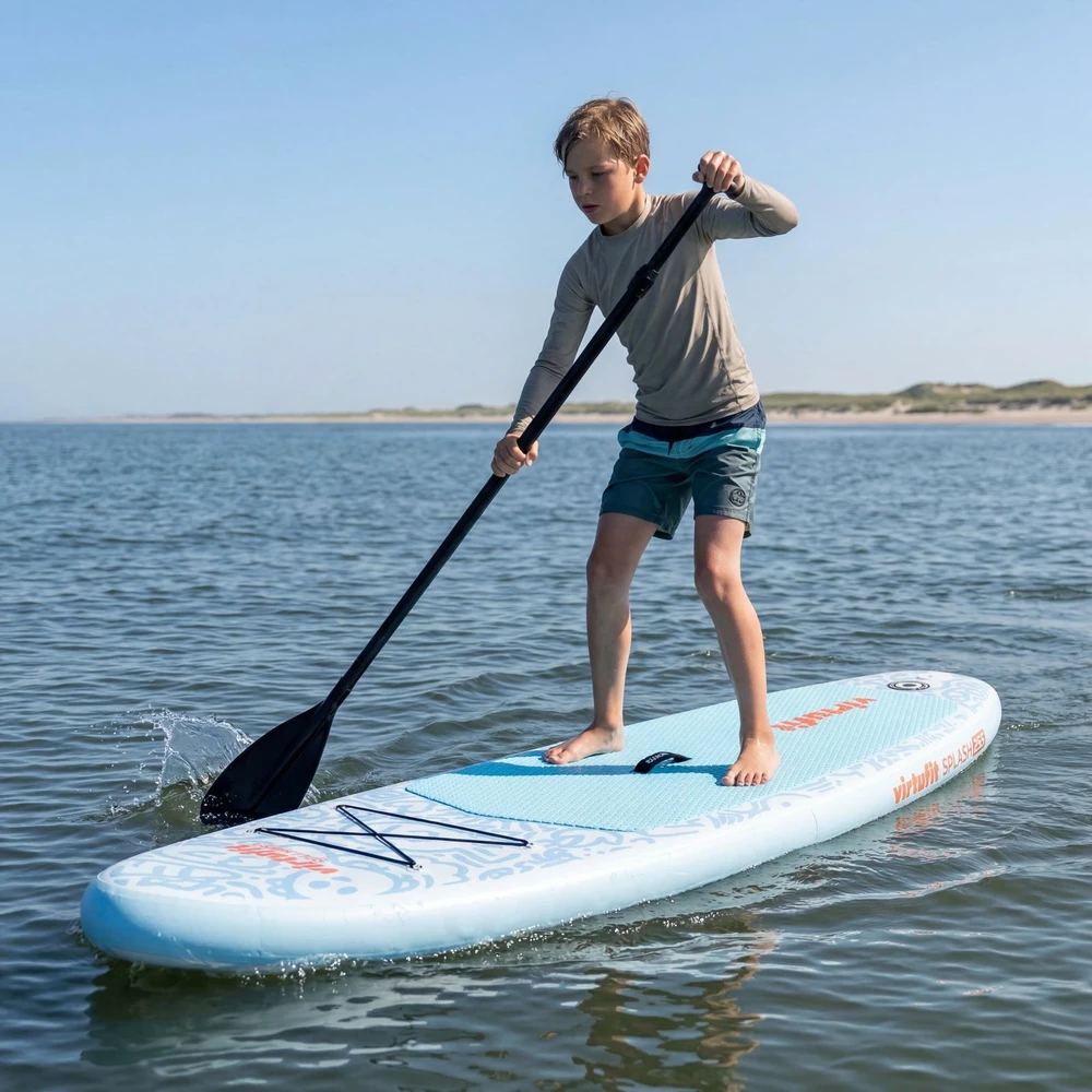 Virtufit SUP lenta Splash 255 Light Mėlyna su irklu 255 cm 100 kg