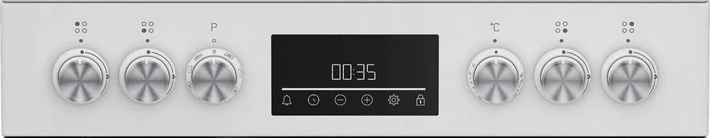 Viryklė BEKO FBM62330GWDTN, Plotis 60 cm, A, Dujinė/Elektrinė, LED ekranas