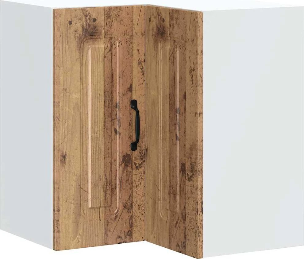 virtuvės sieninė kampinė spintelė "Kalmar" Old Wood