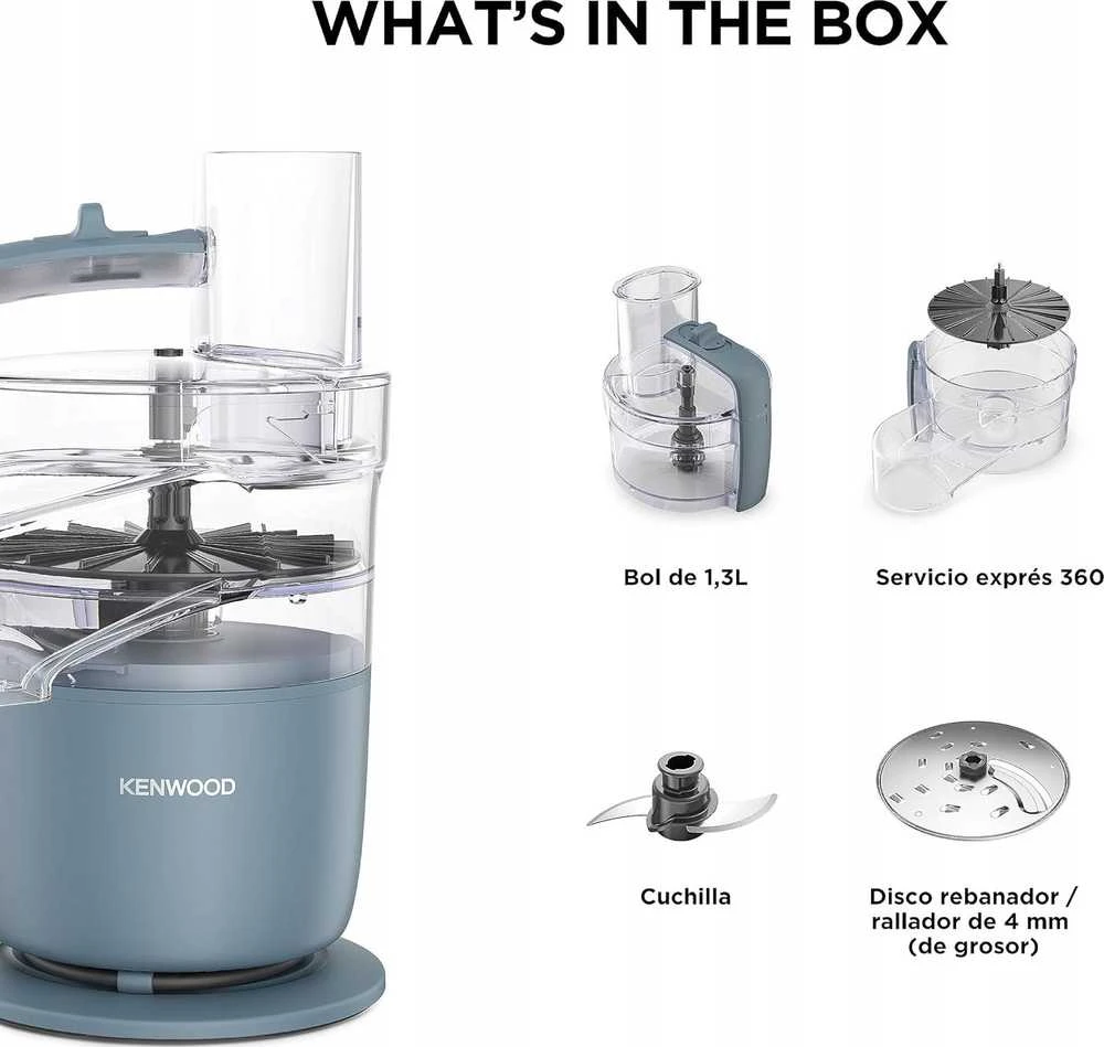 KENWOOD MultiPro Go Super Compact virtuvinis kombainas FDP22.130GY, 650 W,