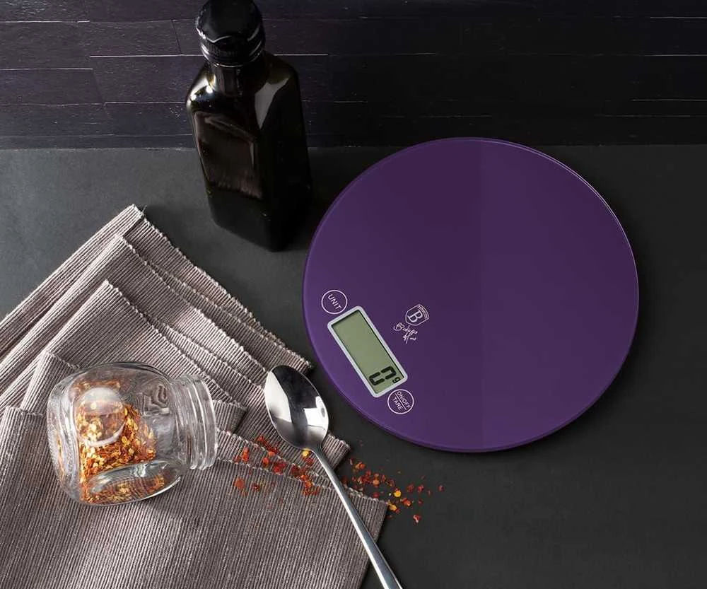 Virtuvinės svarstyklės VIRTUVĖS SVORIS 5kg 1g BERLINGER HAUS PURPLE ECLIPSE BH-9434