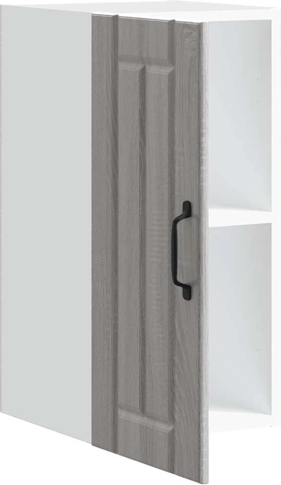 Sieninė virtuvės spinta "Lucca" Pilka Sonoma Engineered Wood