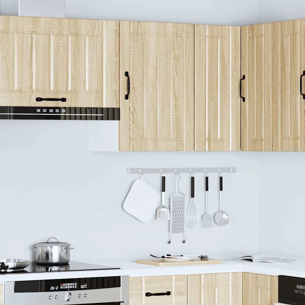 Sieninė virtuvės spinta "Lucca" Sonoma Oak Engineered Wood