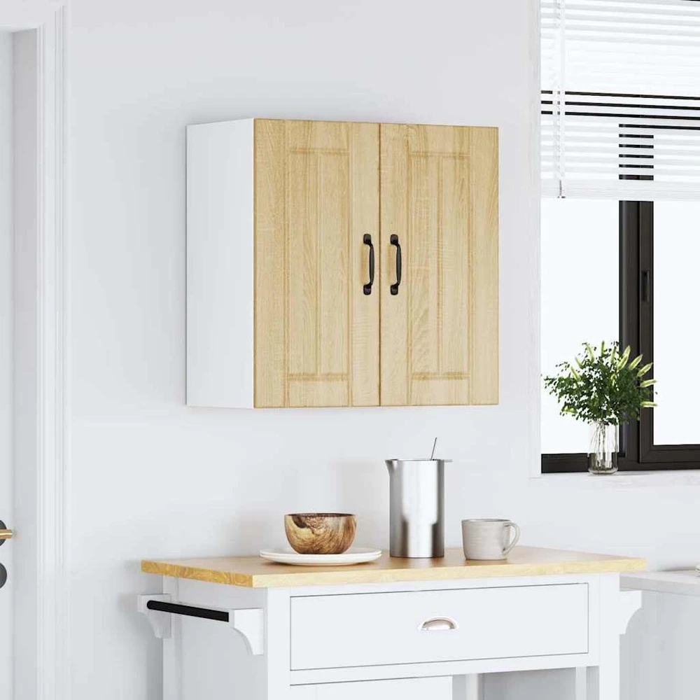 Sieninė virtuvės spinta "Lucca" Sonoma Oak Engineered Wood