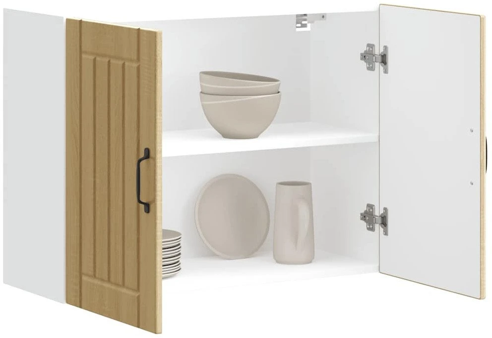 Sieninė virtuvės spinta "Lucca" Sonoma Oak Engineered Wood