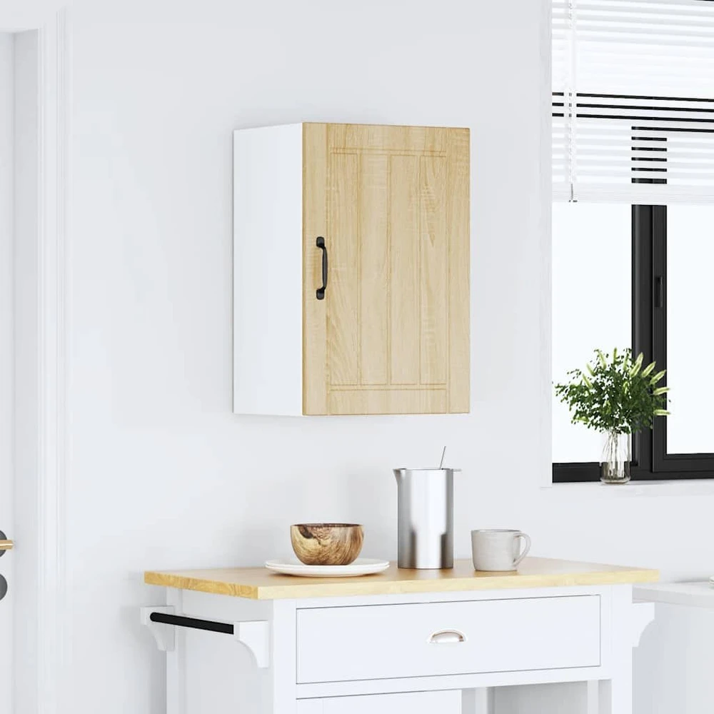 Sieninė virtuvės spinta "Lucca" Sonoma Oak Engineered Wood