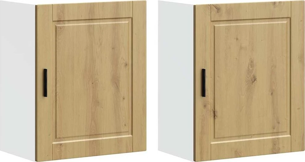 Sieninės virtuvės spintelės 2 vnt "Porto" Artisan Oak